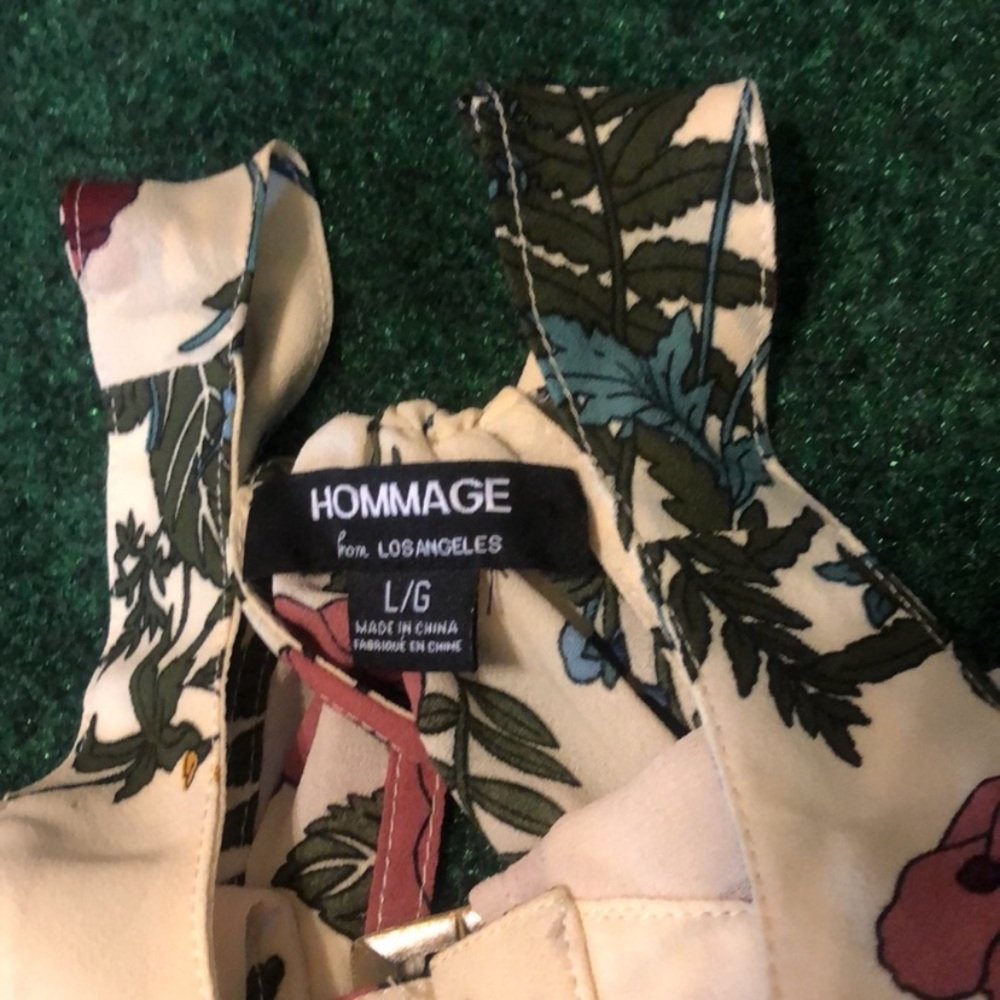 Hommage from Los Angeles Floral Trapeze Sleeveless Top - Picture 6 of 12